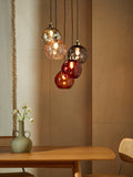 MADE Ilaria cluster ceiling light pink 89cm - British product