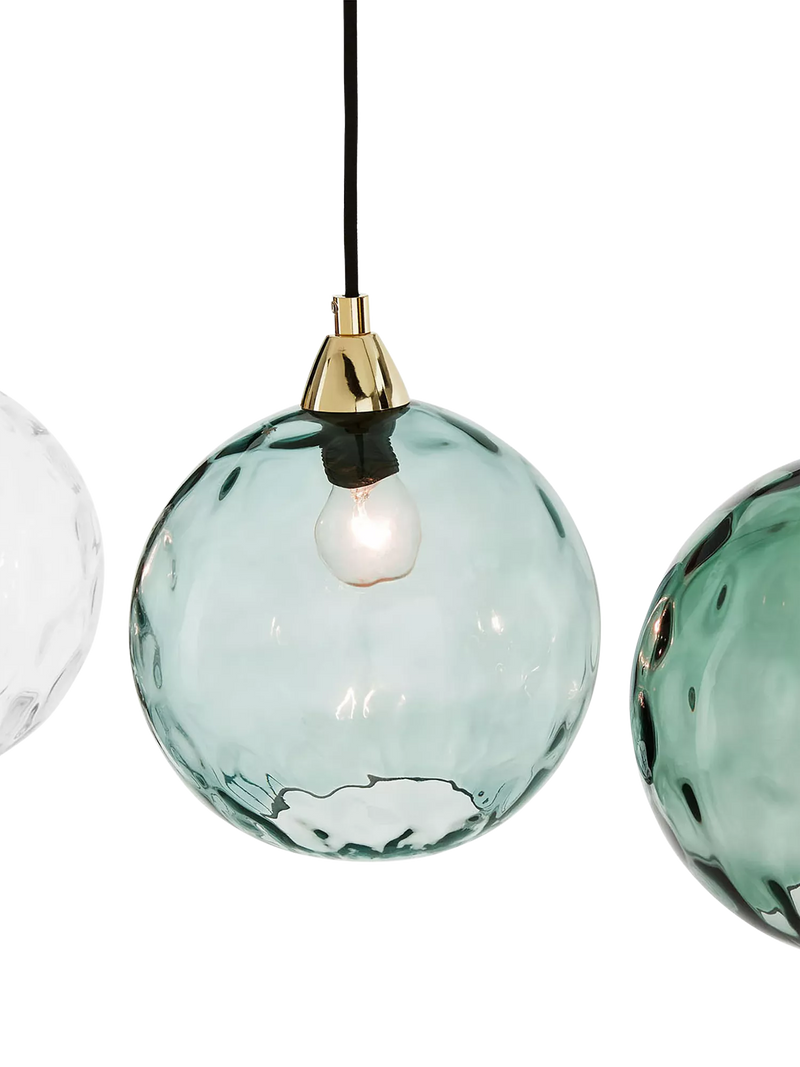 MADE Ilaria 3 pendant ceiling light blue, UK version