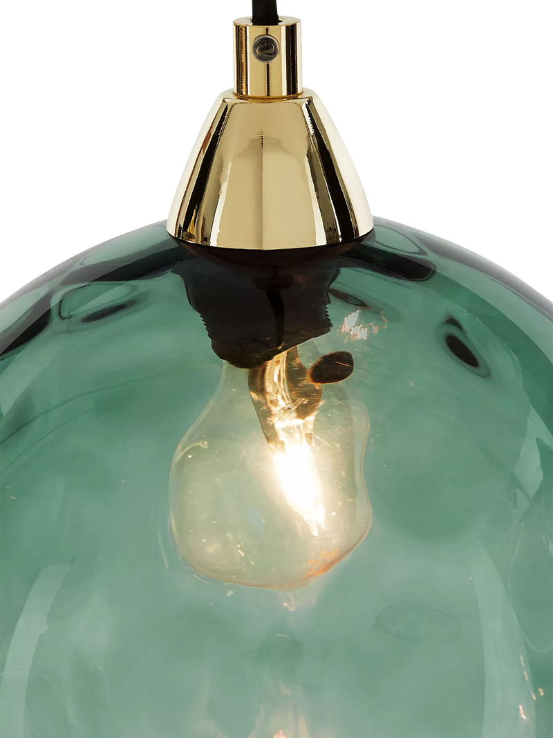 MADE Ilaria 3 pendant ceiling light blue, UK version
