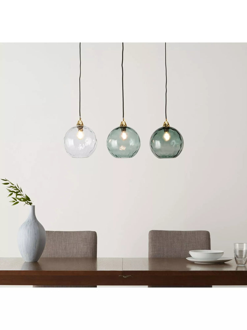 MADE Ilaria 3 pendant ceiling light blue, UK version