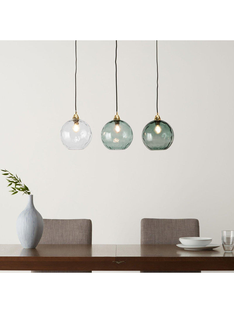 MADE Ilaria 3 pendant ceiling light blue, UK version