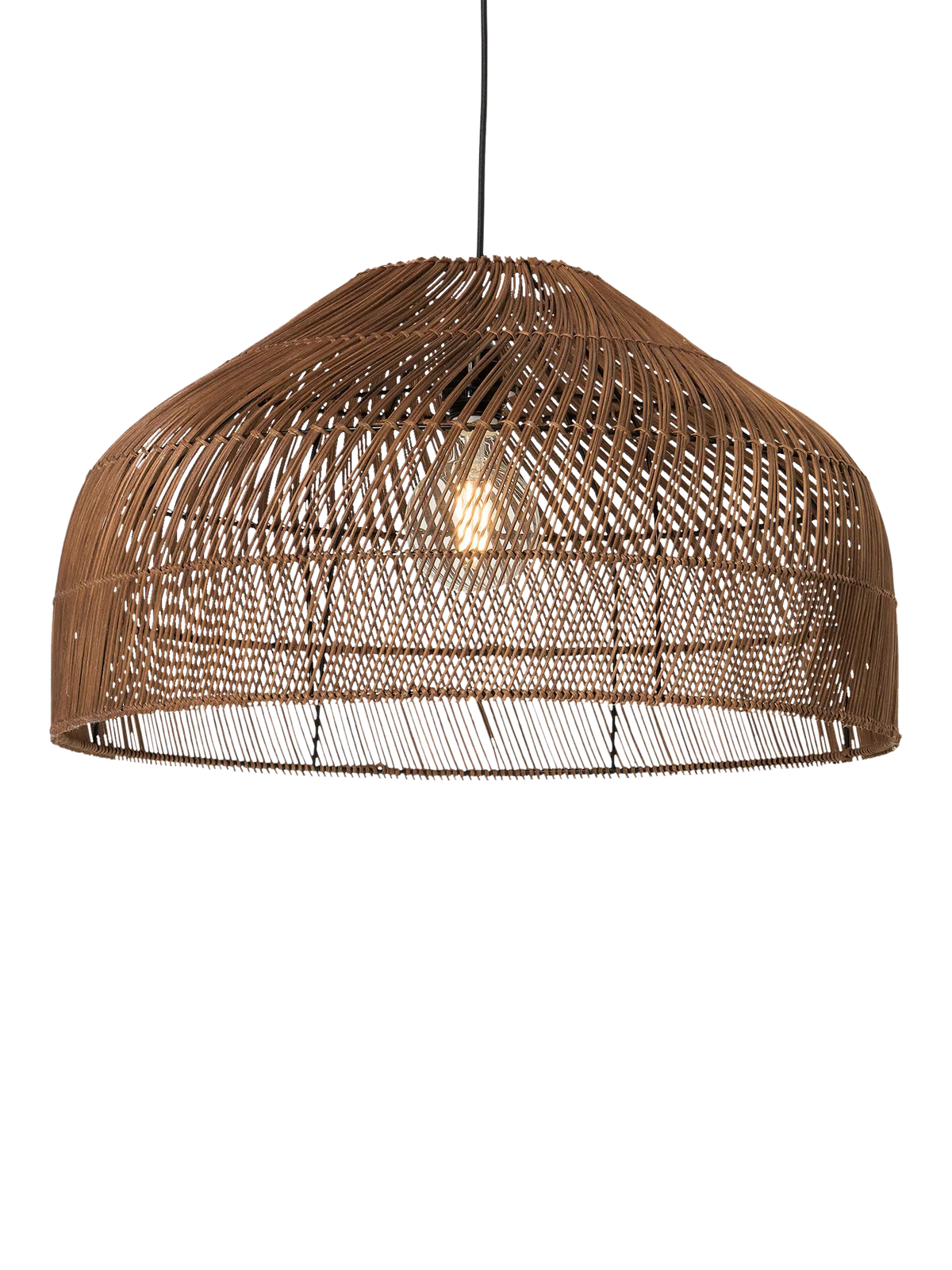 MADE Java XL rattan lampshade dark natural - British product