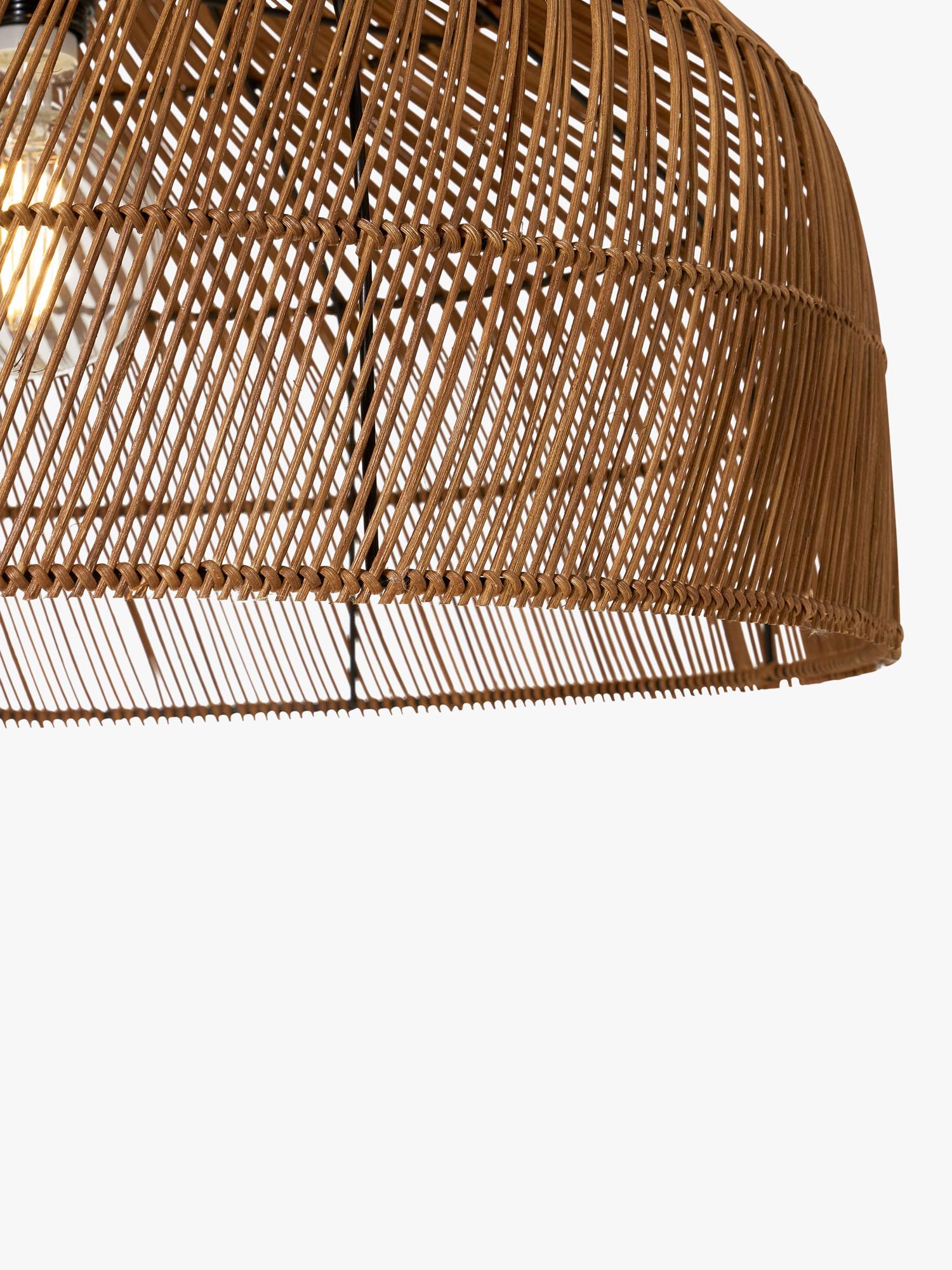 MADE Java XL rattan lampshade dark natural - British product
