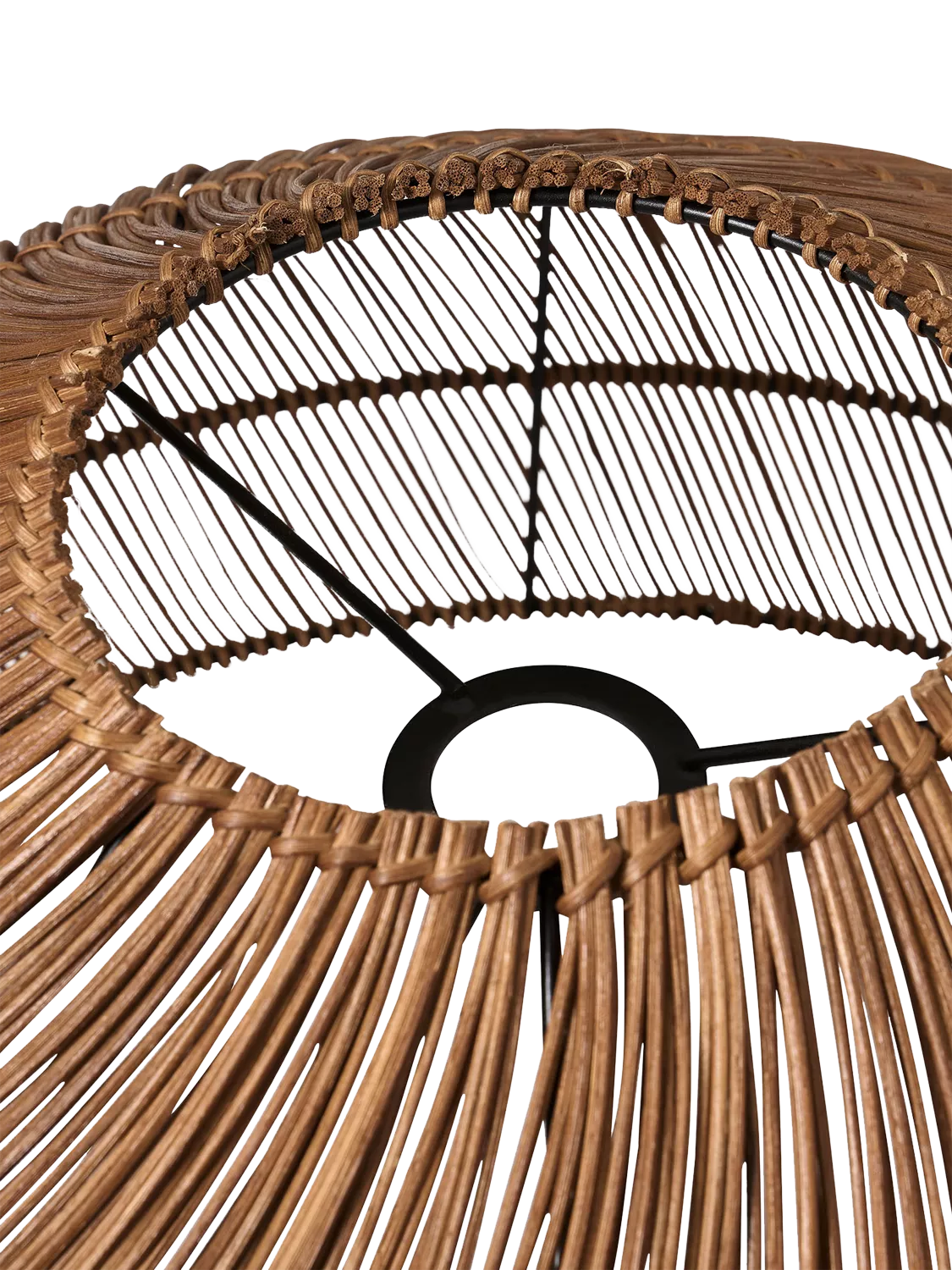 MADE Java XL rattan lampshade dark natural - British product