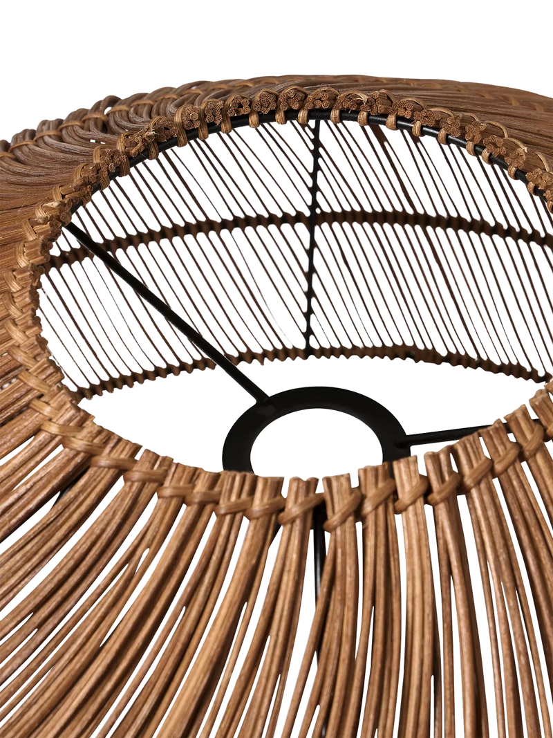 MADE Java XL rattan lampshade dark natural - British product