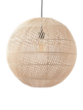MADE Java round ceiling shade in natural rattan, imported from the UK