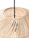 MADE Java round ceiling shade in natural rattan, imported from the UK