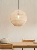 MADE Java round ceiling shade in natural rattan, imported from the UK