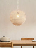 MADE Java round ceiling shade in natural rattan, imported from the UK