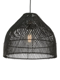 MADE Java Rattan Lampshade black 34cm (British brand)