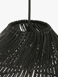 MADE Java Rattan Lampshade black 34cm (British brand)