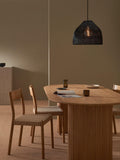 MADE Java Rattan Lampshade black 34cm (British brand)