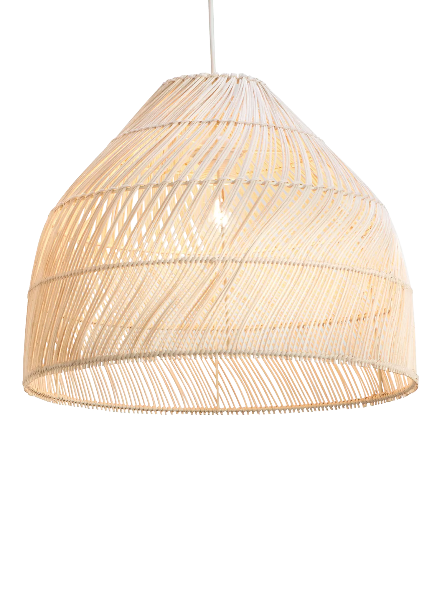MADE Java tapered ceiling shade natural rattan 34cm (British brand)