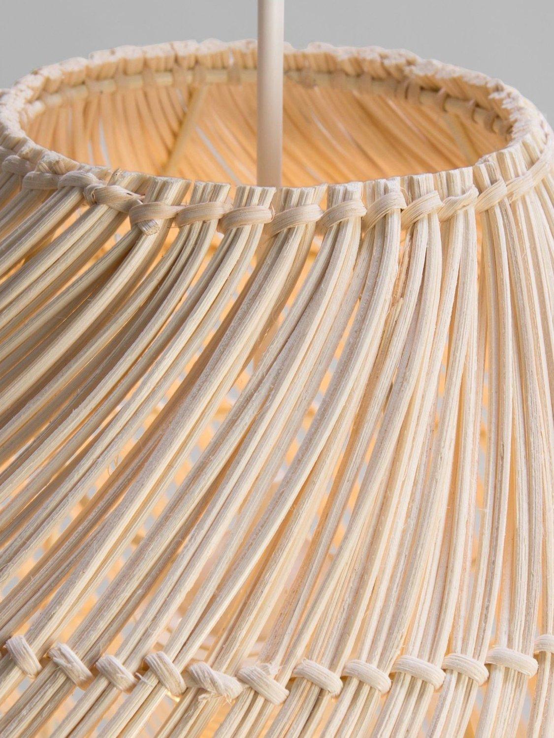 MADE Java tapered ceiling shade natural rattan 34cm (British brand)