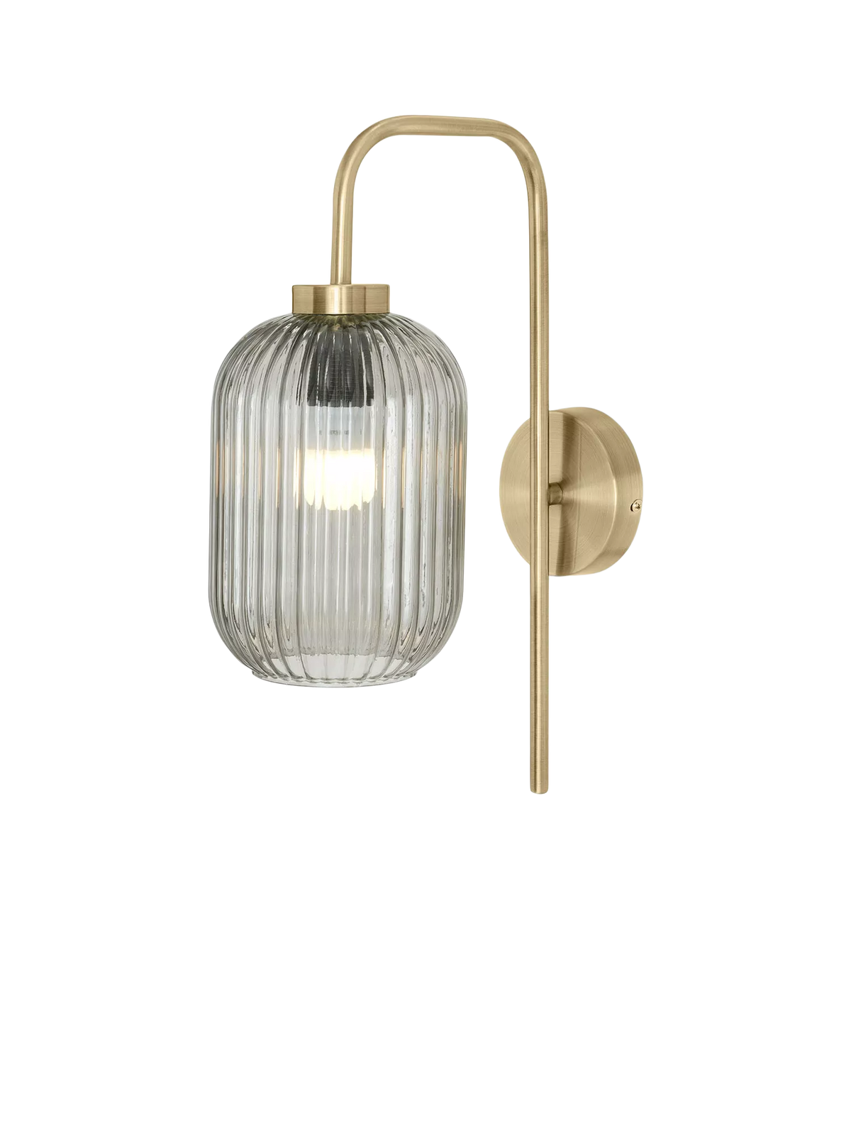 MADE Briz Textured Glass Wall Light, Grey