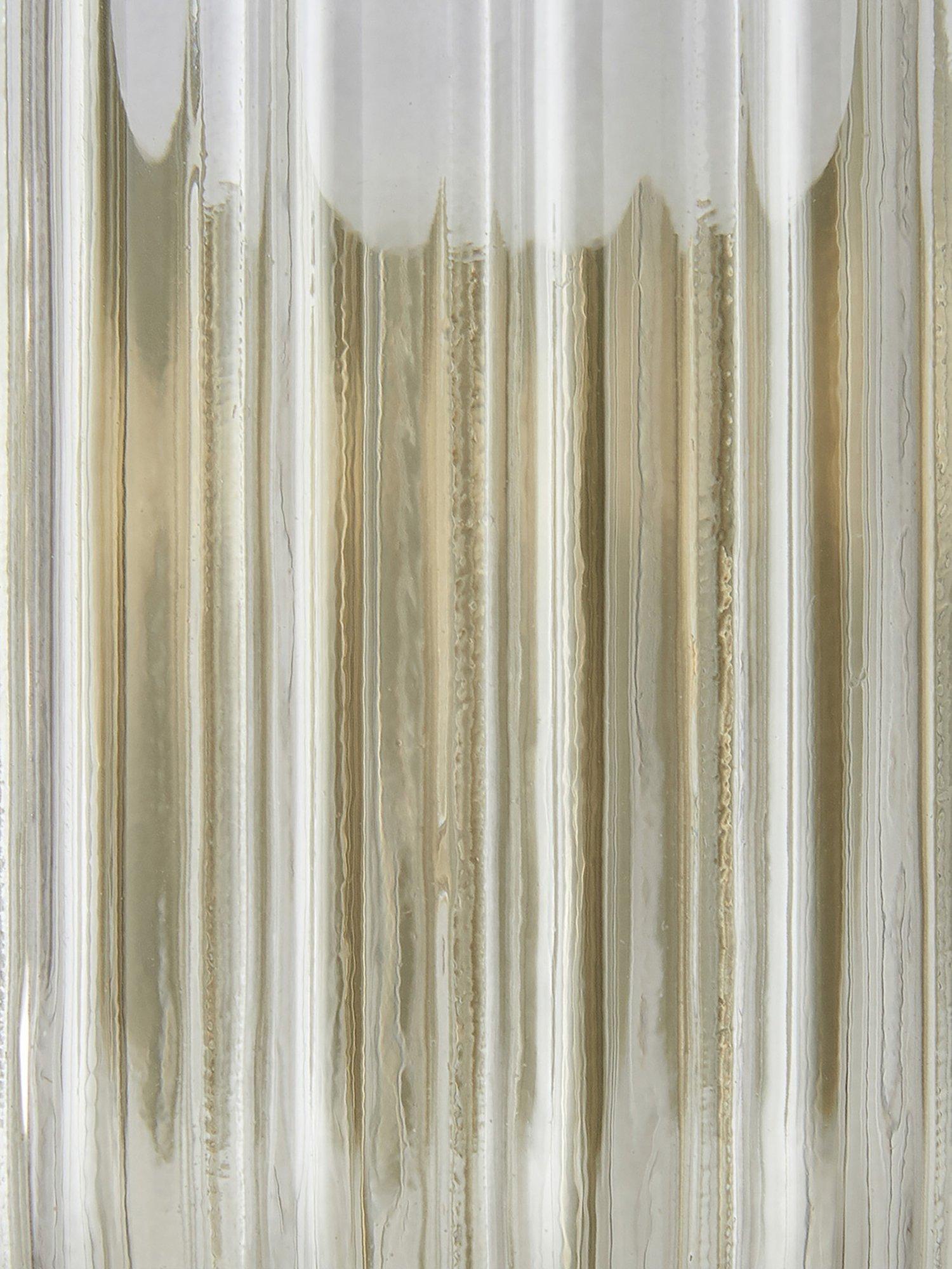 MADE Briz textured glass wall light in grey, UK version