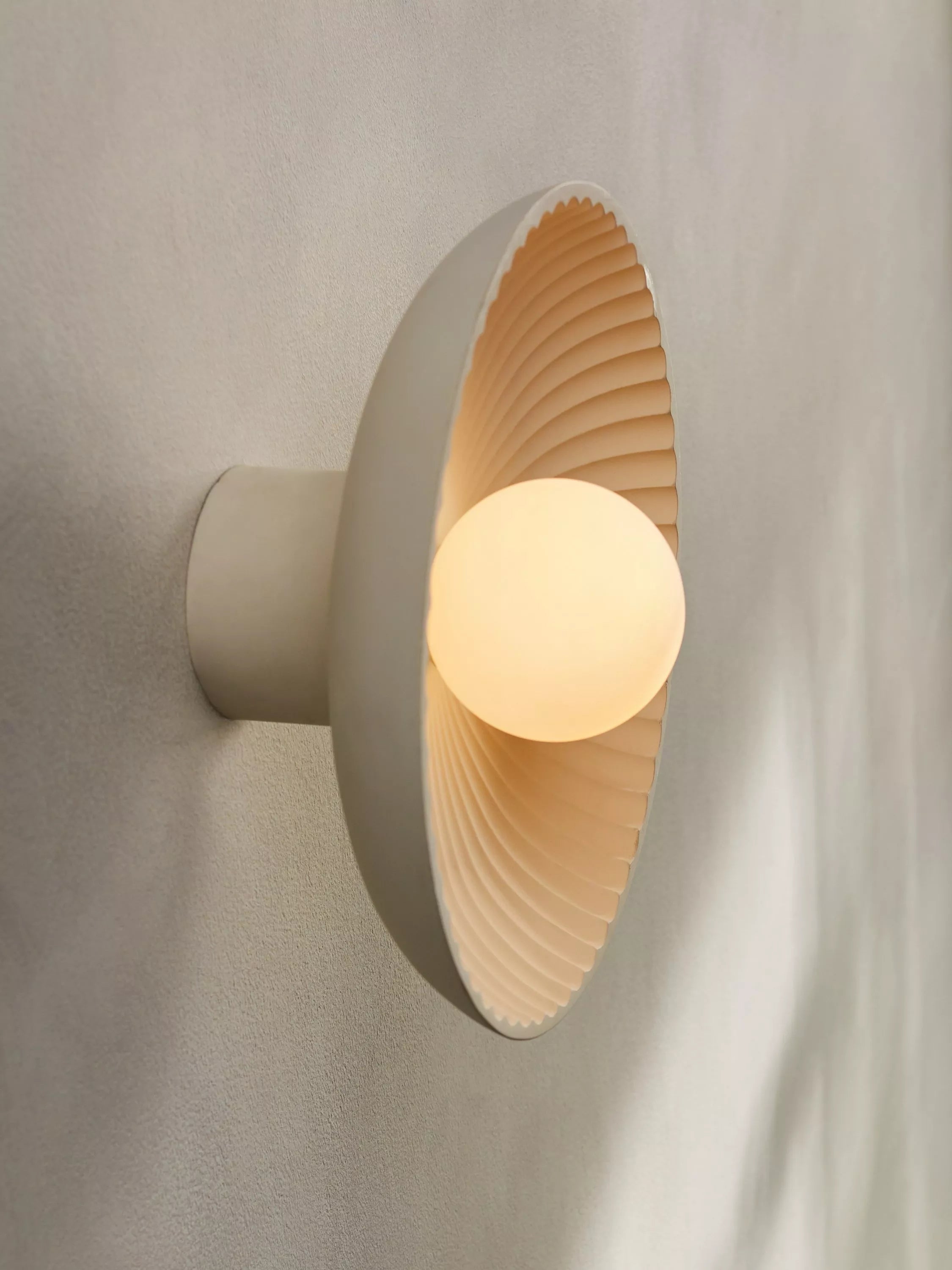 MADE Eliya wall light white concrete - British product