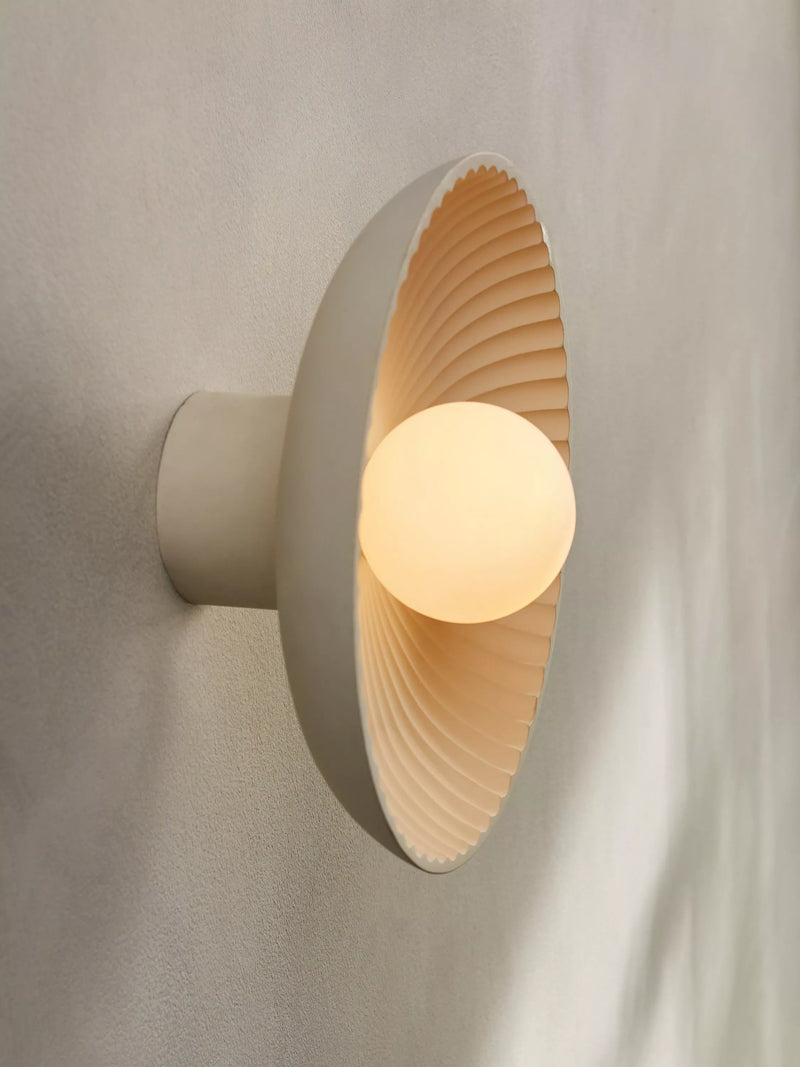 MADE Eliya wall light white concrete - British product