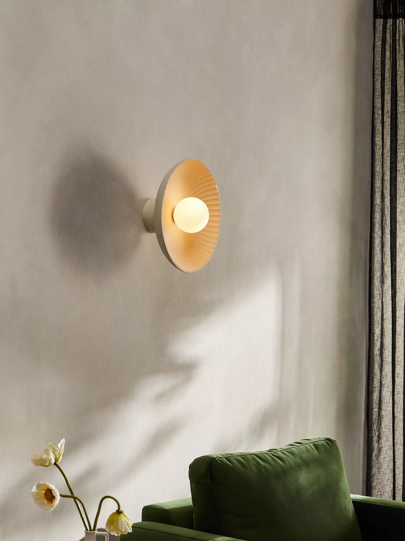 MADE Eliya wall light white concrete - British product