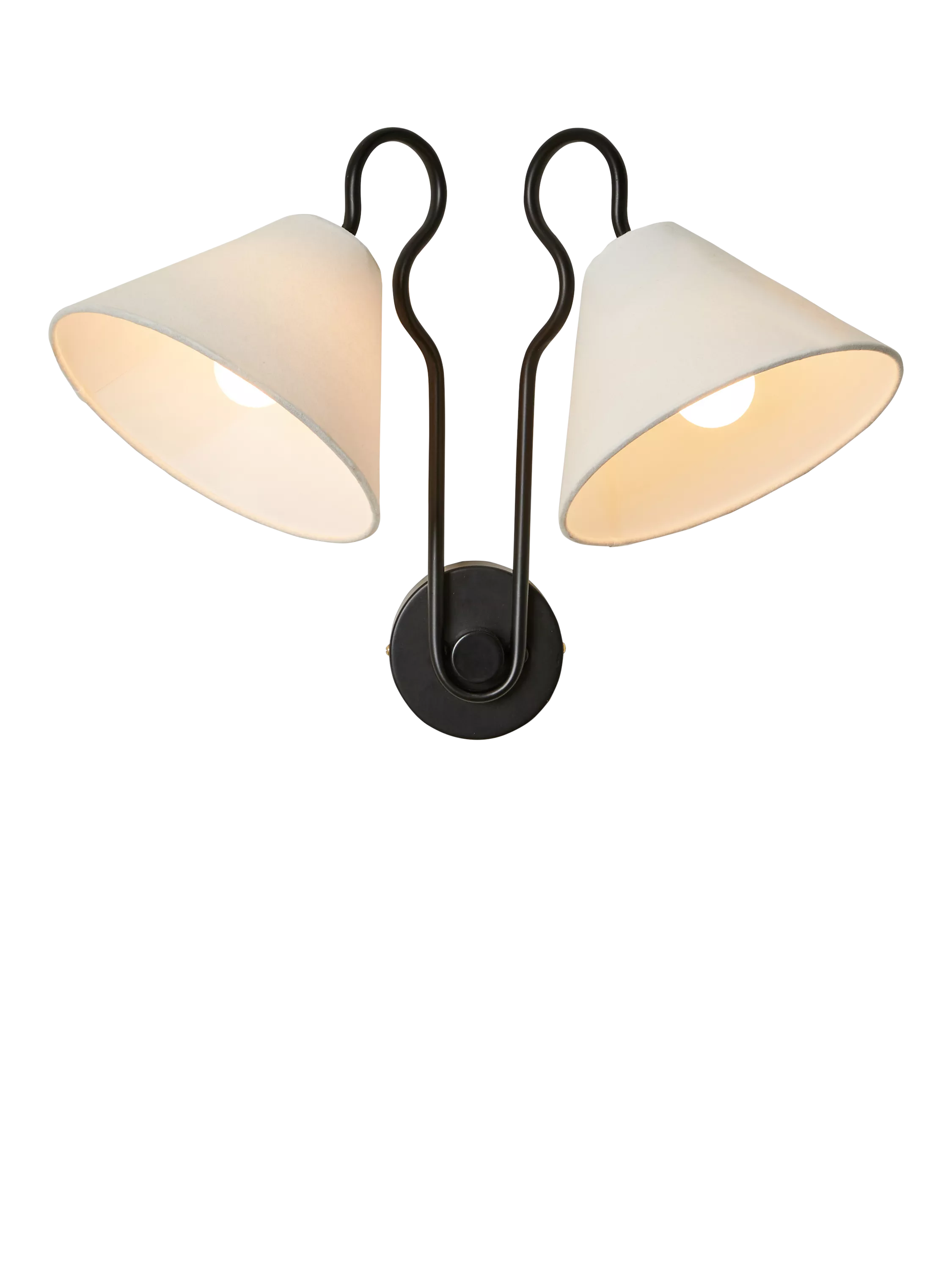 MADE Madelyn double arm wall light black (British brand)