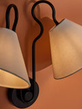 MADE Madelyn double arm wall light black (British brand)