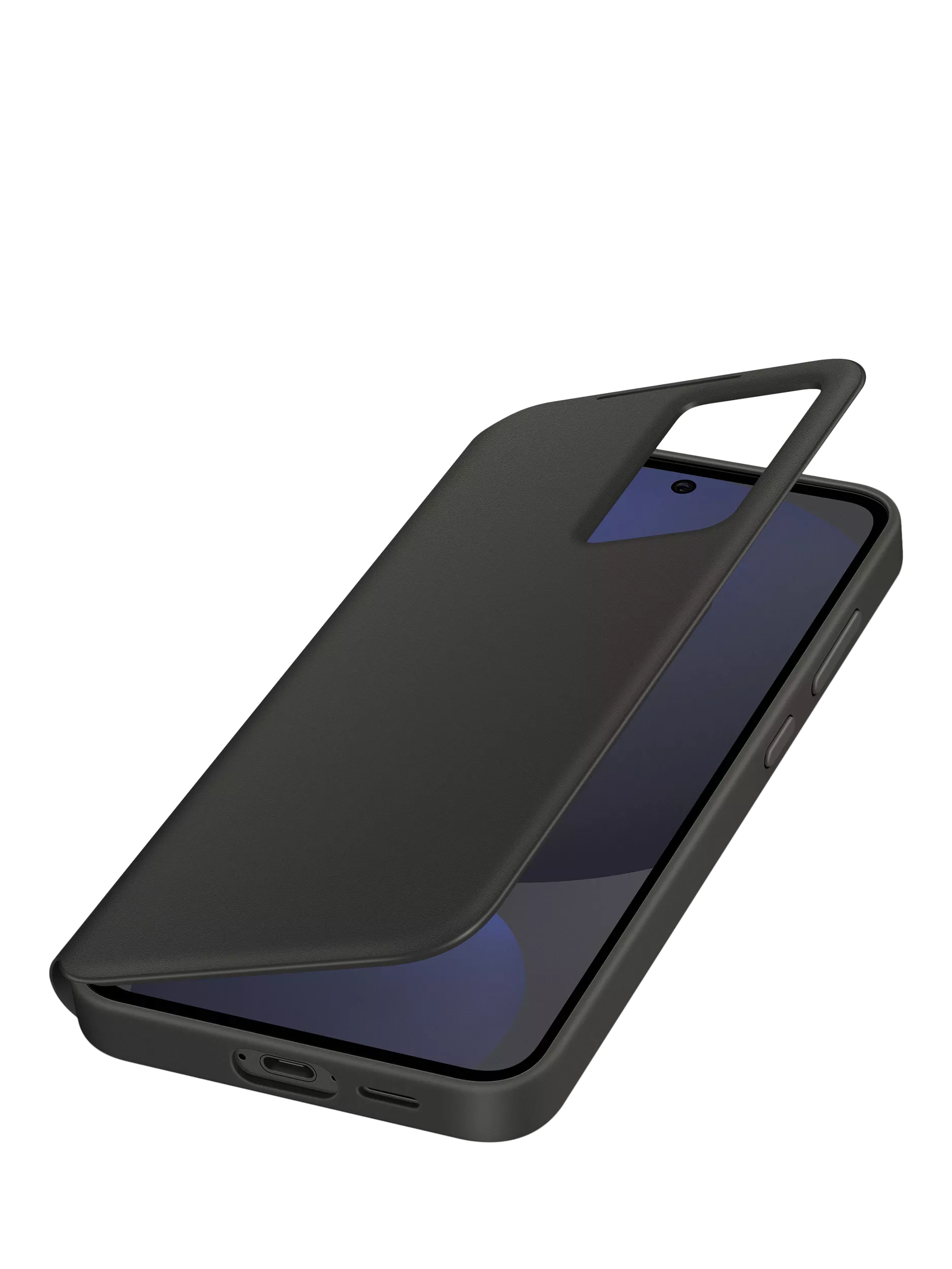 Samsung S24 FE Smart View Wallet Case Black, imported from the UK