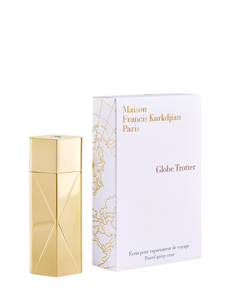 Maison Francis Kurkdjian Globe Trotter travel spray case gold edition 11ml, UK version