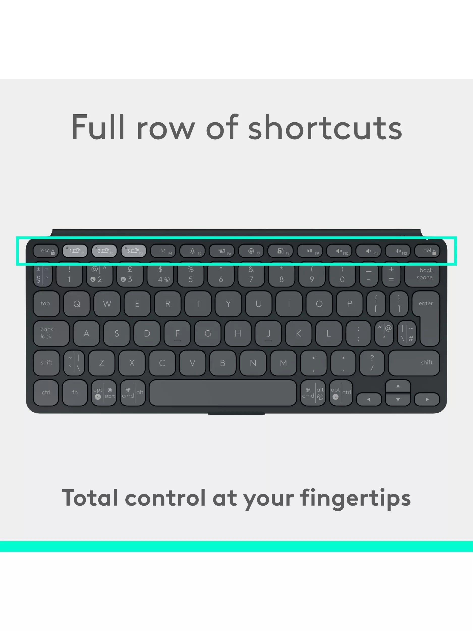 Logitech Keys-to-Go 2 wireless keyboard Graphite - British product