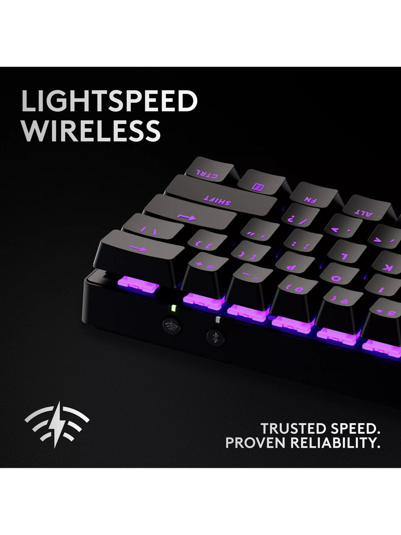 Logitech PRO X 60 Lightspeed wireless gaming keyboard - British product