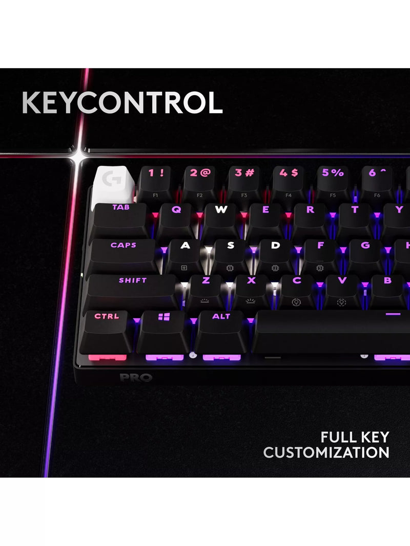 Logitech PRO X 60 Lightspeed wireless gaming keyboard - British product