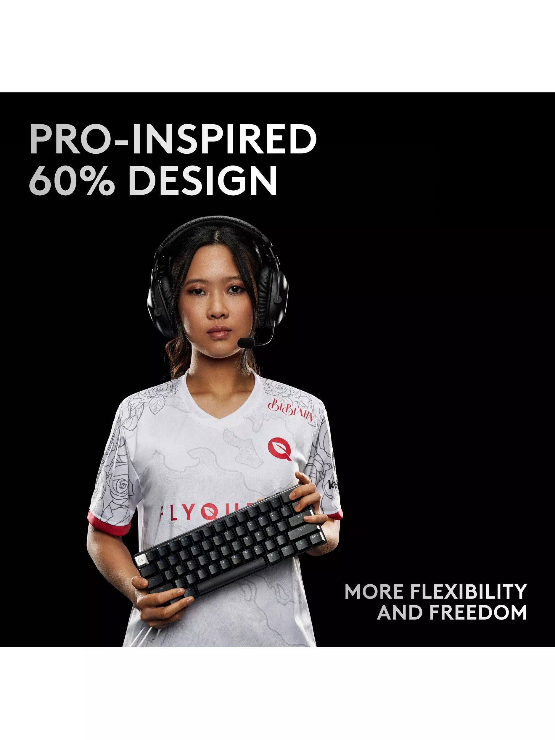 Logitech PRO X 60 Lightspeed wireless gaming keyboard - British product