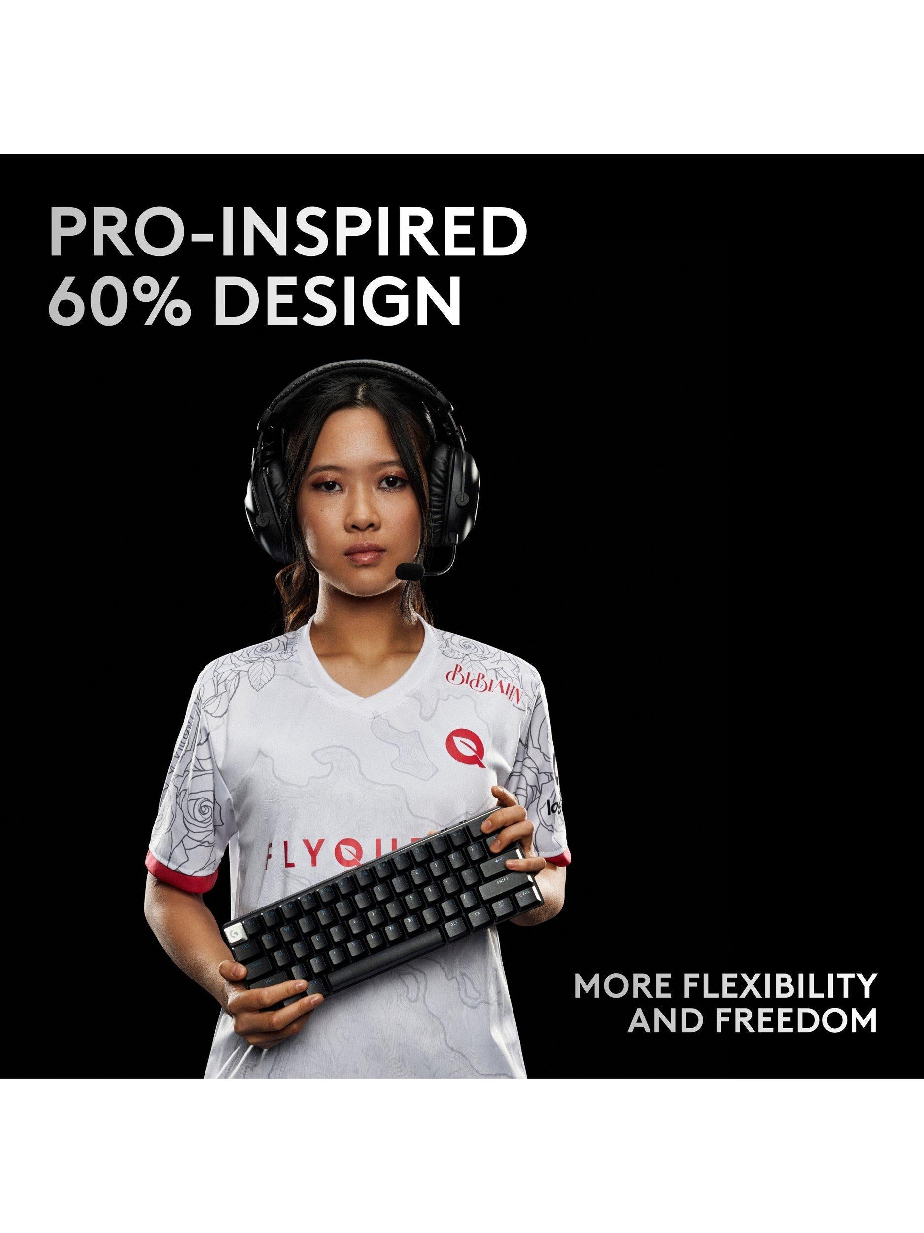 Logitech PRO X 60 Lightspeed wireless gaming keyboard - British product