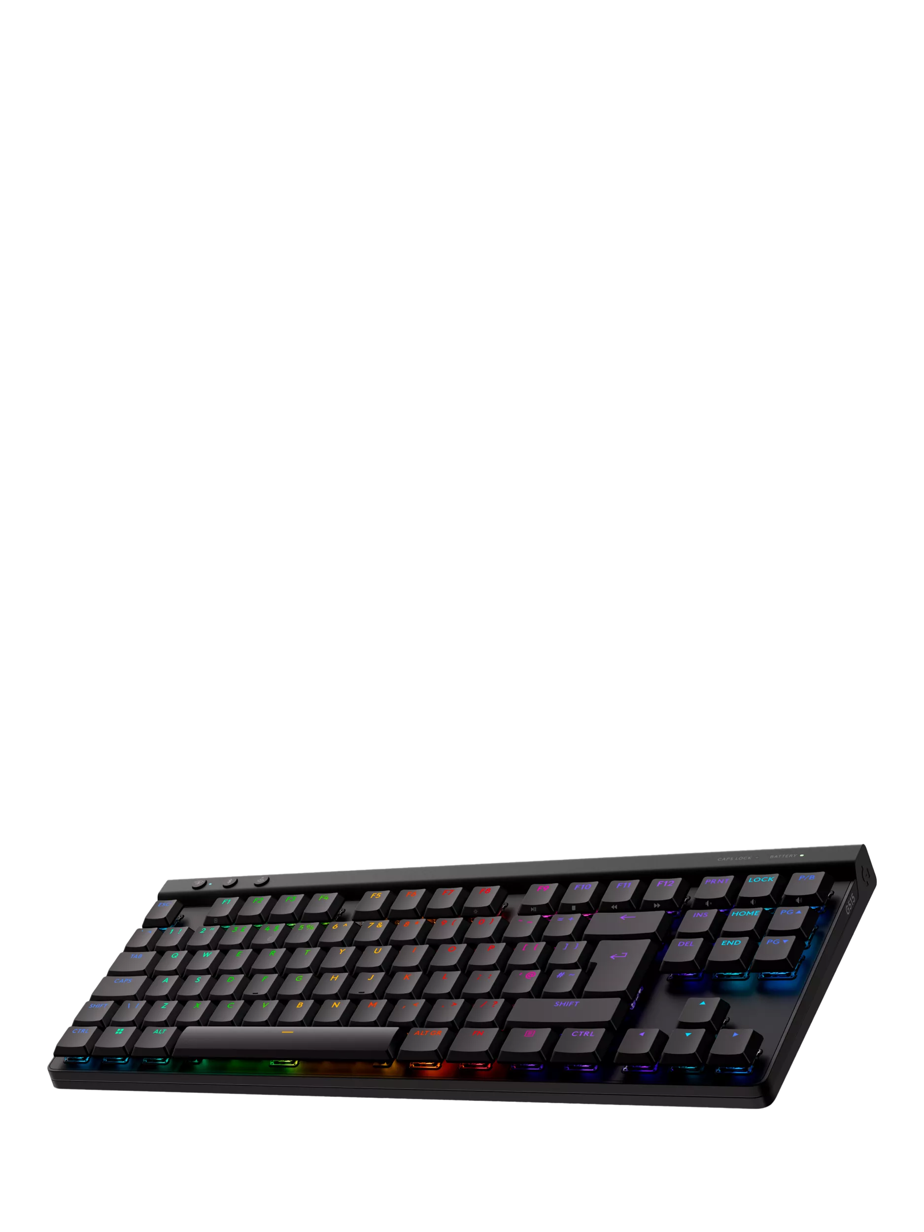 Logitech G515 Lightspeed TKL tenkeyless gaming keyboard in black, UK version
