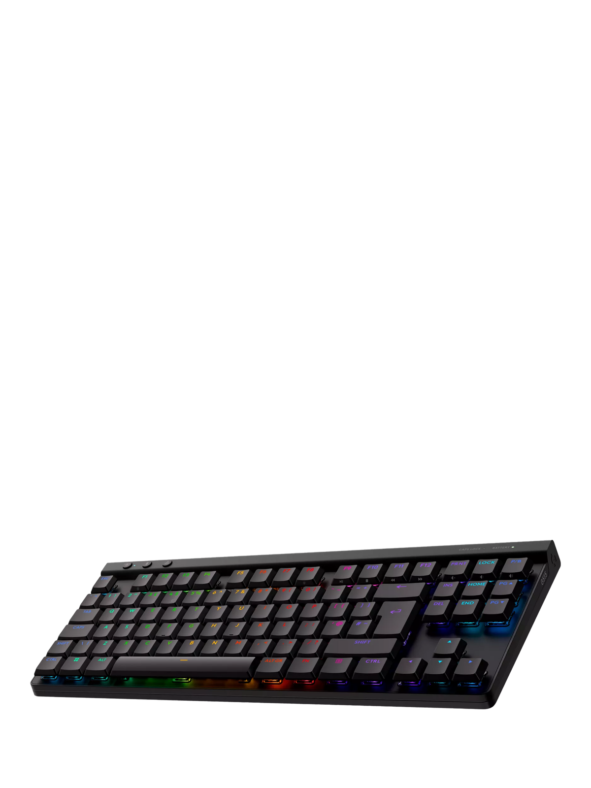 Logitech G515 Lightspeed TKL tenkeyless gaming keyboard in black, UK version