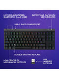 Logitech G515 Lightspeed TKL tenkeyless gaming keyboard in black, UK version