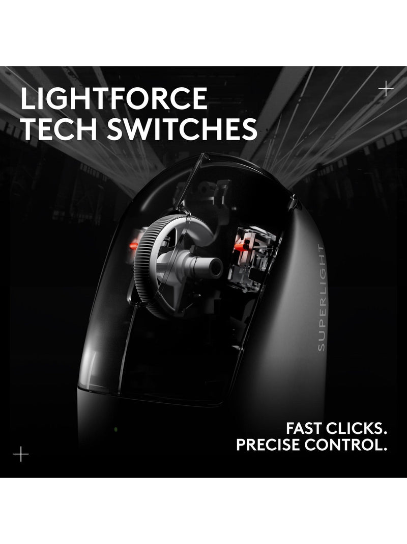 Logitech G PRO X Superlight 2 wireless gaming mouse Black (British brand)