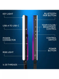 Logitech Litra Beam LX dual-sided RGB streaming key light (British brand)