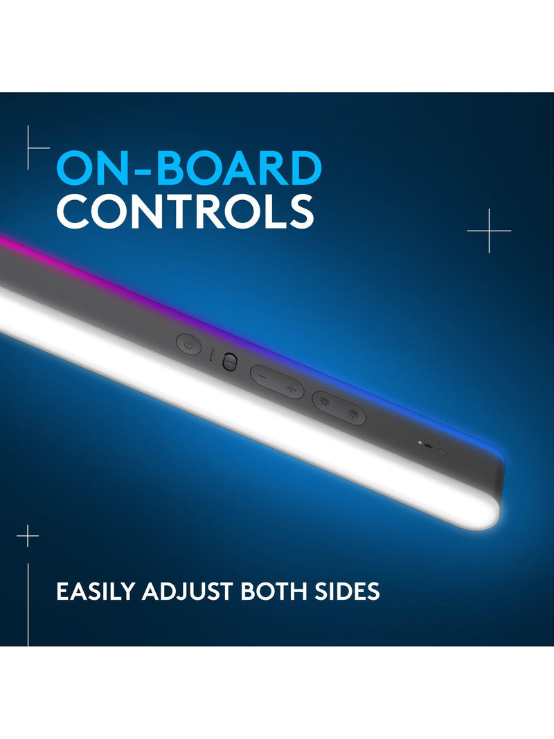 Logitech Litra Beam LX dual-sided RGB streaming key light (British brand)