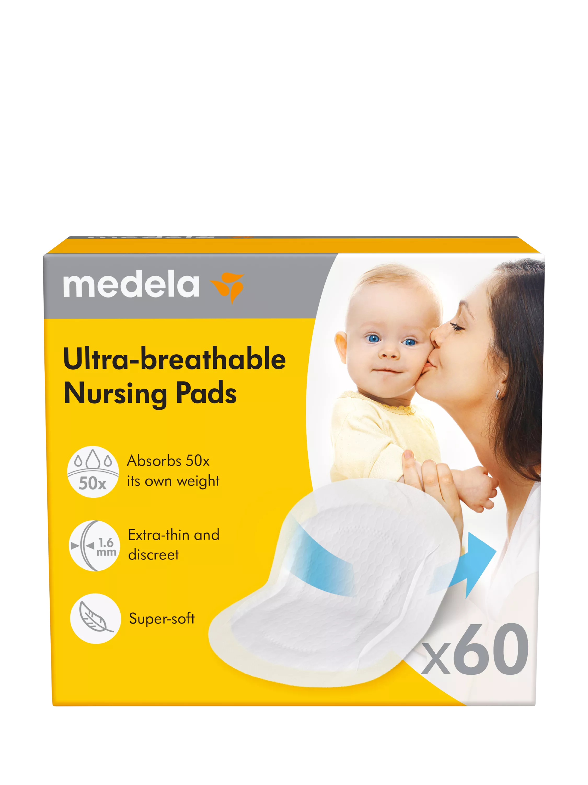 Medela Ultra Breathable Nursing Pads Pack of 50, imported from the UK