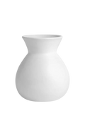 west elm Glazed Ceramic Sack Vase, H20cm, White