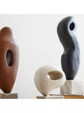 West Elm Arjuna wood sculpture H20cm, imported from the UK