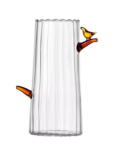 John Lewis Small Handmade Glass Jug with Bird Design, 120ml- Buy online at McGrocer