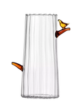 Ichendorf Milano Small Glass Jug with Amber Bird Design 120ml, UK version