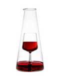 Ichendorf Milano Inbottiglia Wine Glass Decanter, 110ml, Clear/Red