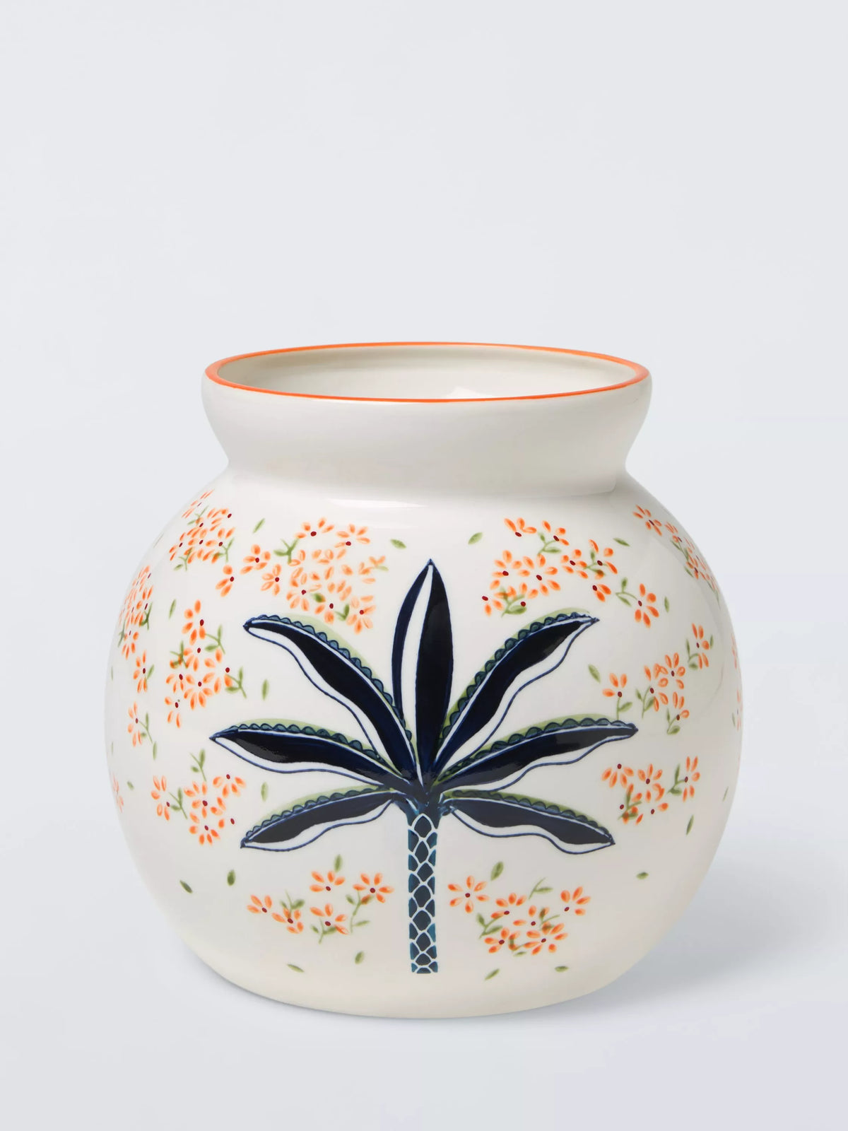 John Lewis ceramic urn vase palm tree 17.5cm, UK version