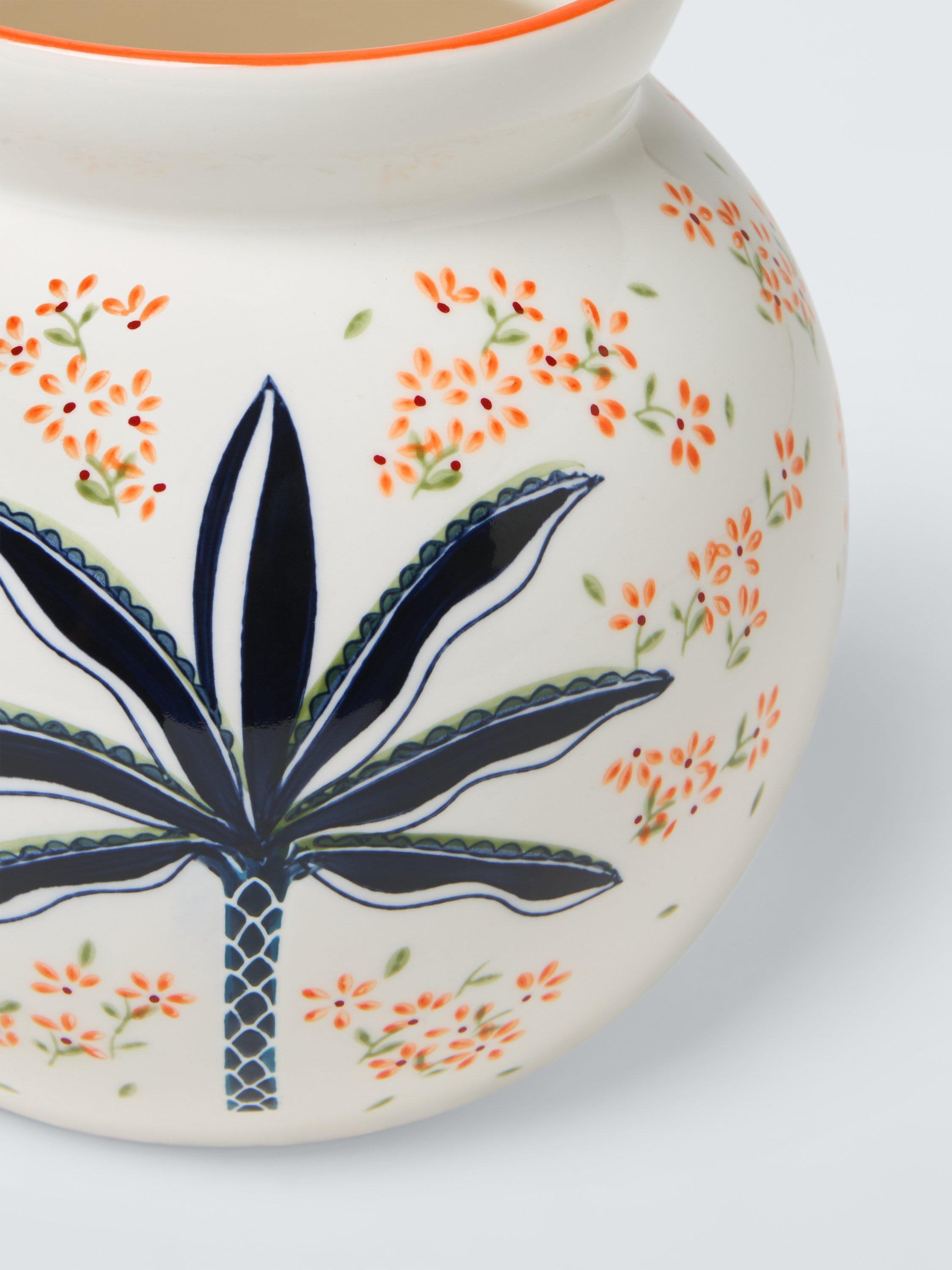 John Lewis ceramic urn vase palm tree 17.5cm, UK version