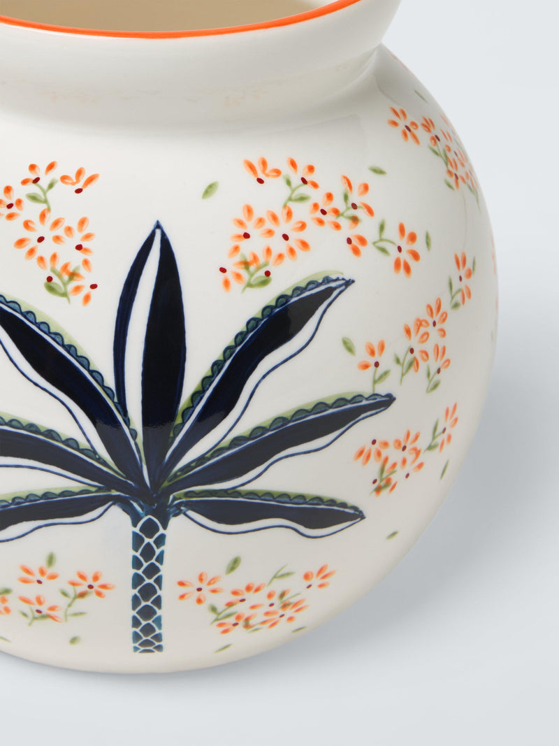 John Lewis ceramic urn vase palm tree 17.5cm, UK version