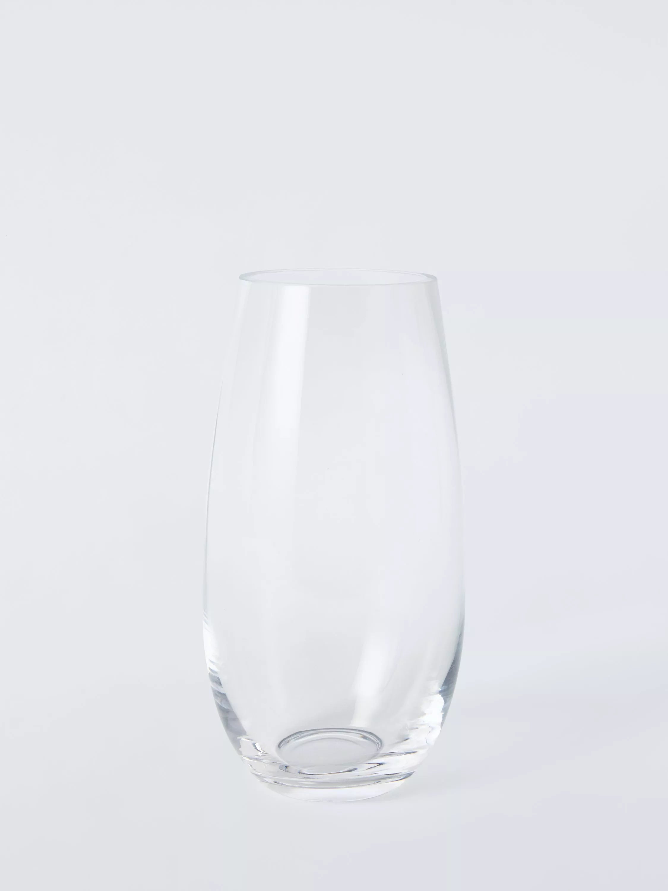 John Lewis bullet glass vase clear 27cm, UK version