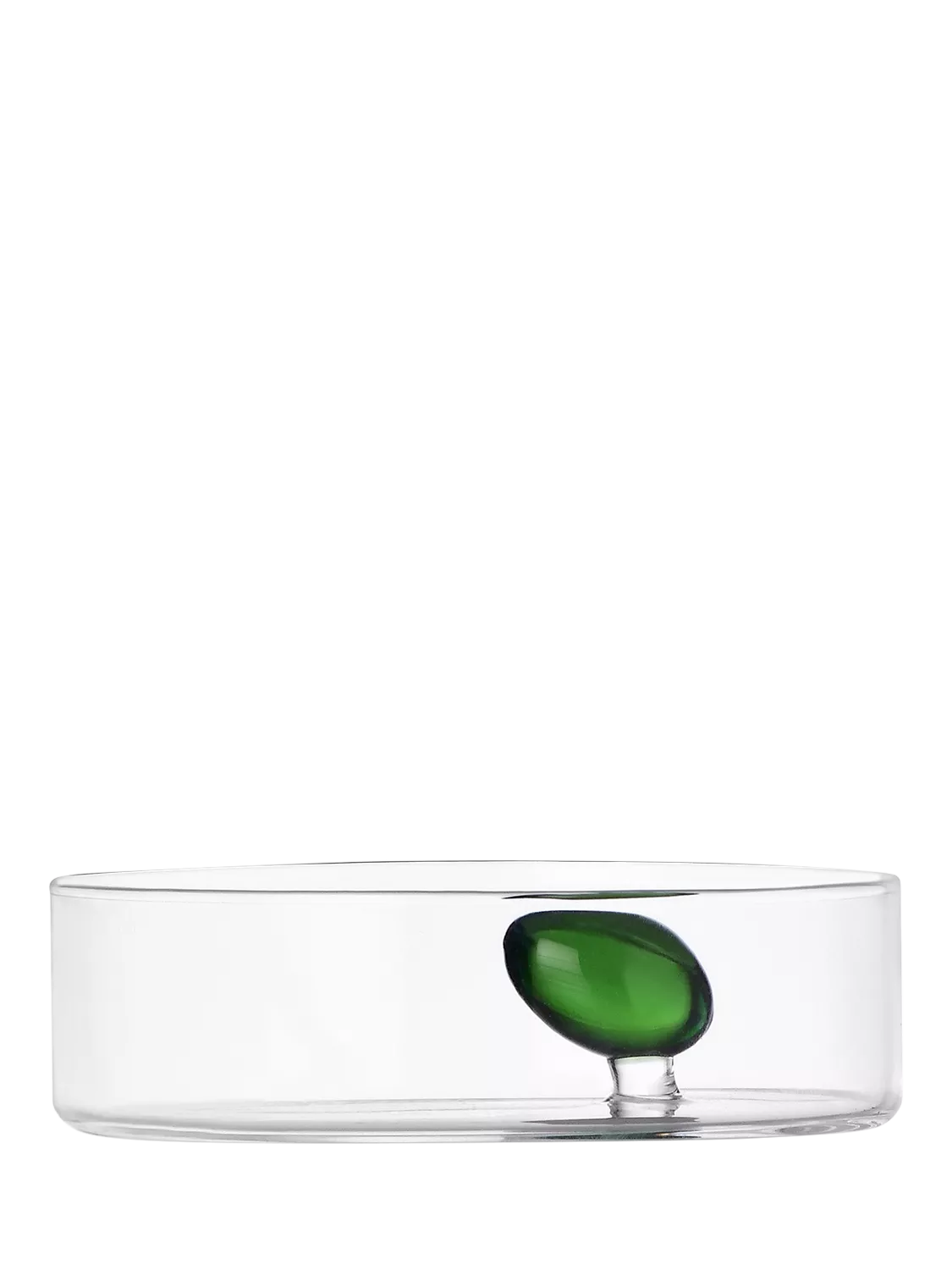 Ichendorf Milano glass serving bowl with olive decoration 12cm, UK version
