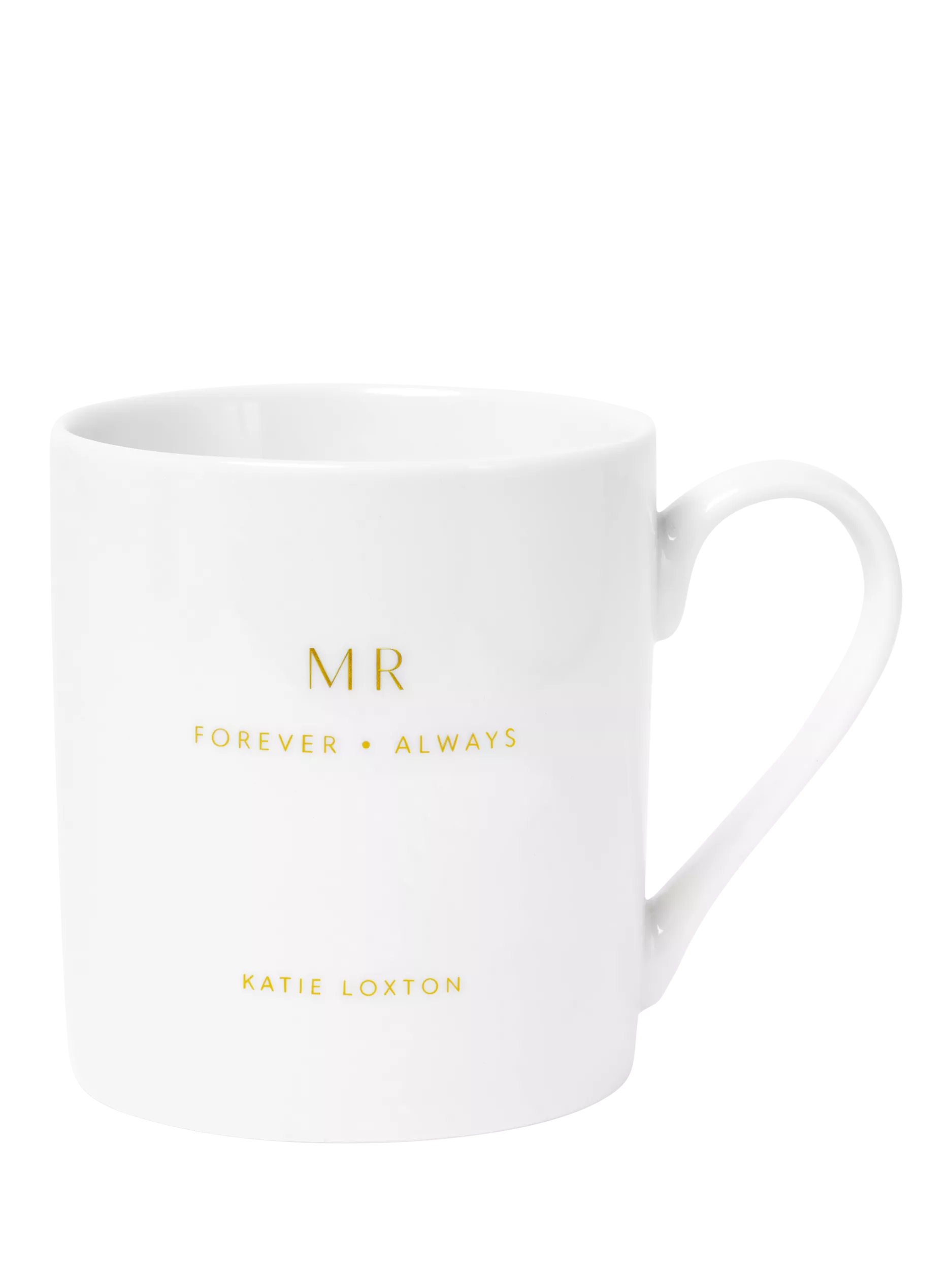 Katie Loxton Mr & Mrs porcelain mug set, UK version